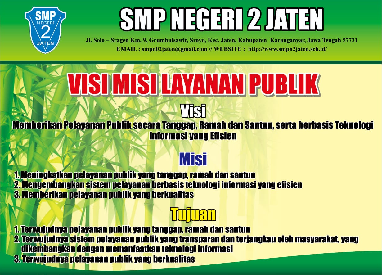 Visi Misi Layanan Publik